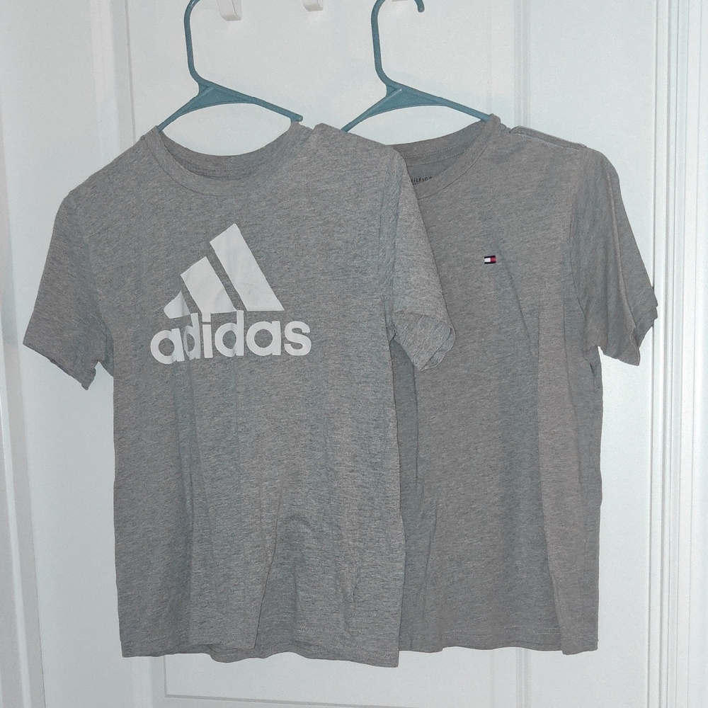 Adidas & Tommy Hilfiger Kids Heather Gray Tee